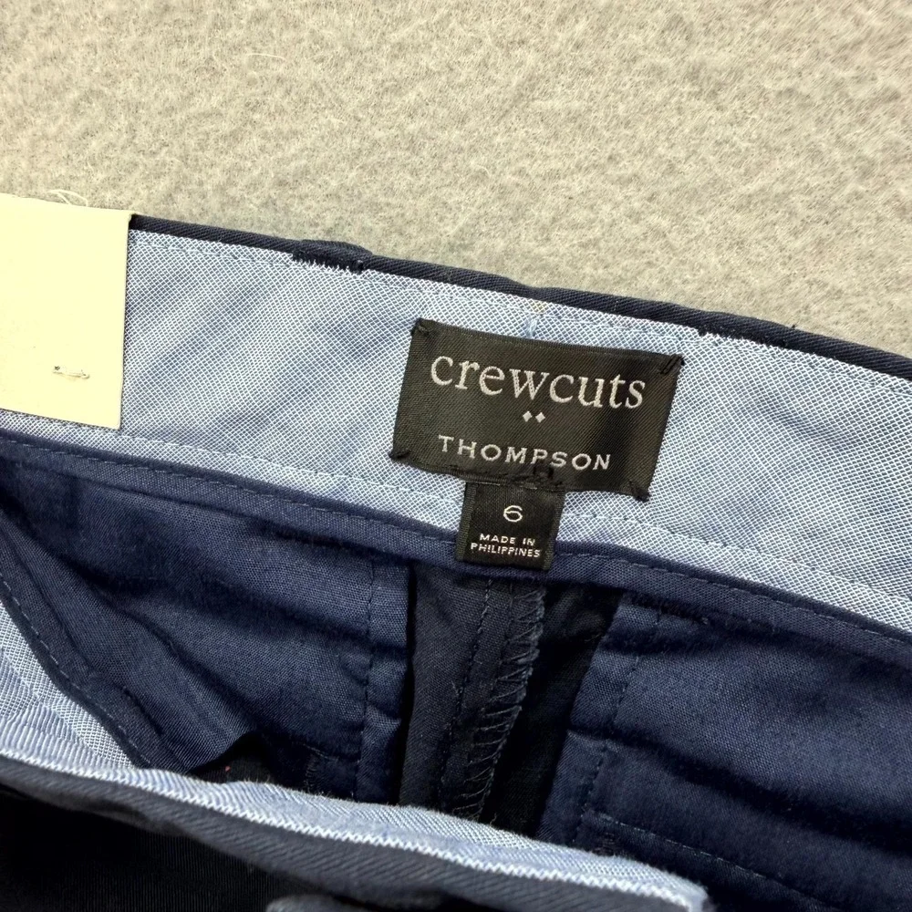 Crewcuts by J CREW Dress Pants Boys 6 Fits 23x20* Navy Formal Slim Thompson NEW